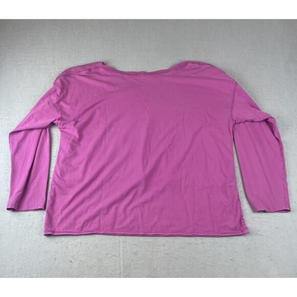 Free People Movement Magenta Disco Womens Sz S Shirt Long Sleeve - Picture 9 of 12
